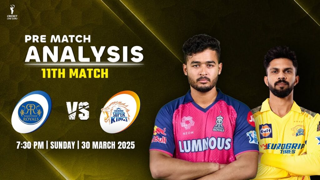 RR vs CSK ke liye Dream11 Prediction, IPL 2025: Rajasthan Royals aur Chennai Super Kings ke beech Fantasy XI, 11th Match ki jaankari. 

(Note: I’ve used a casual tone and mixed Hindi and English to create a Hinglish title)